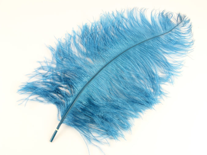 Ostrich Premium Wing Feather (50-65cm) Deep Turquoise