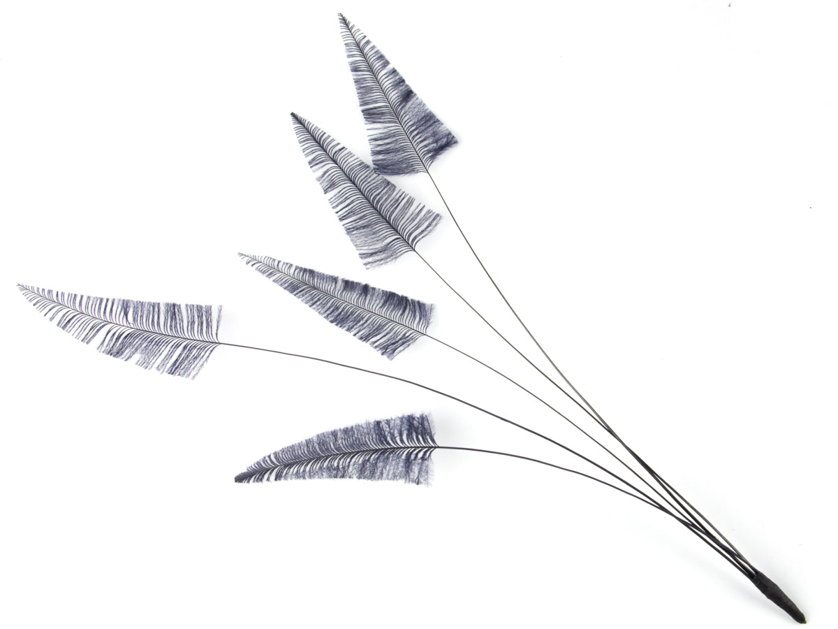Stripped Ostrich Spray Navy
