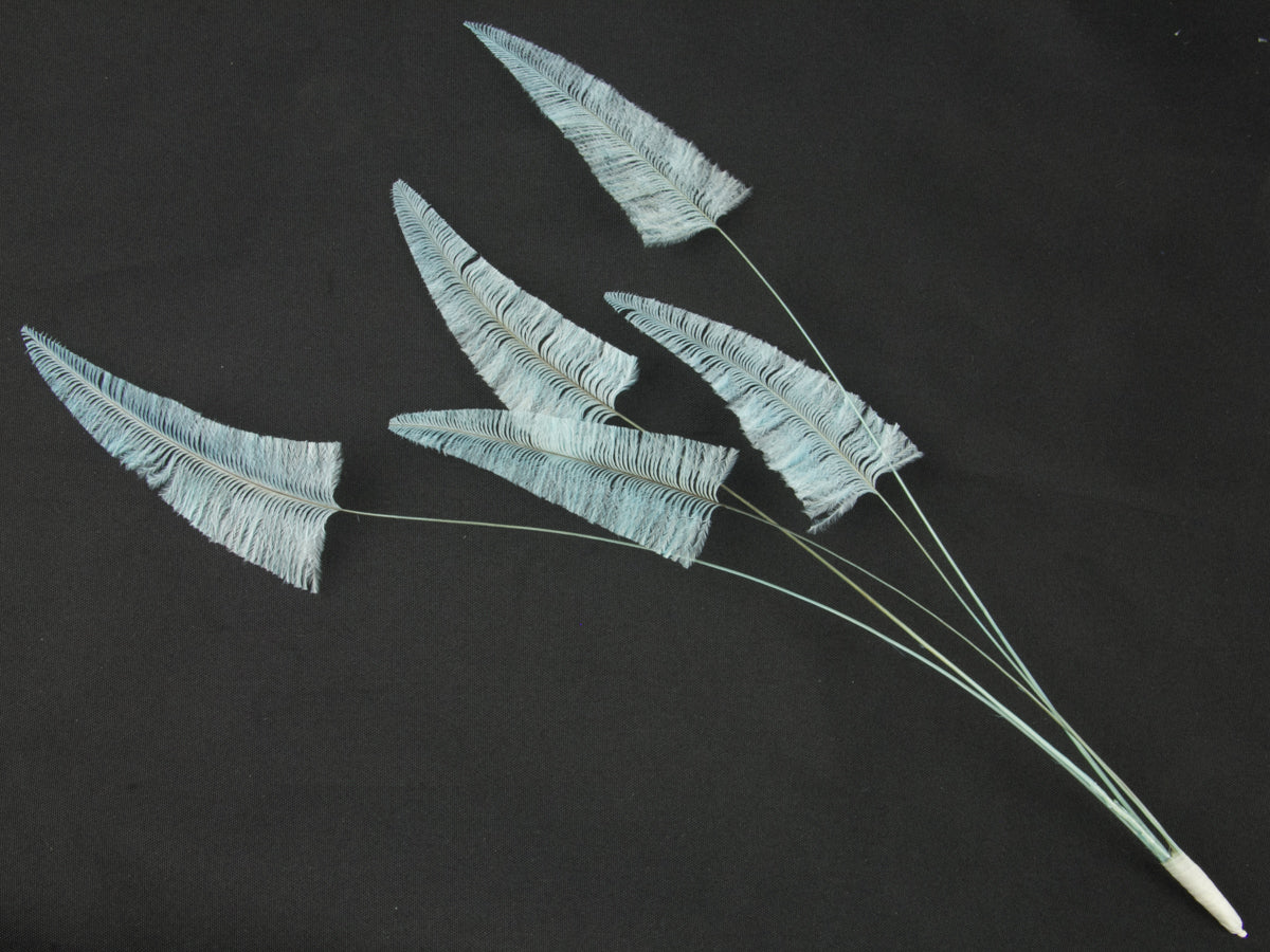 Stripped Ostrich Spray Aqua