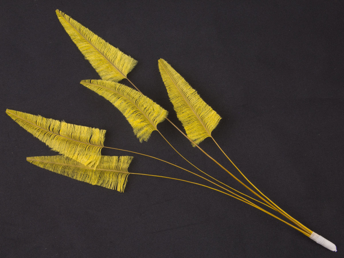 Stripped Ostrich Spray Yellow