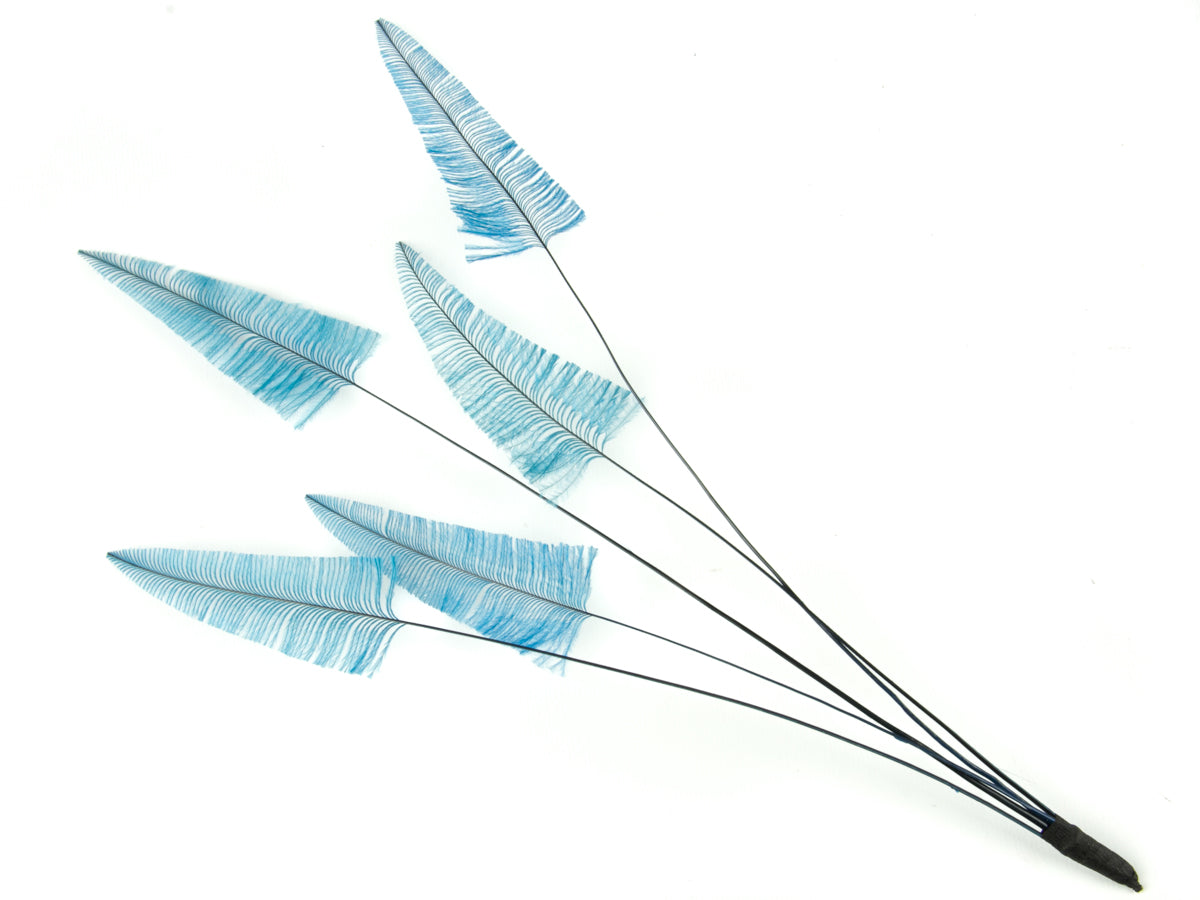 Stripped Ostrich Spray Deep Turquoise