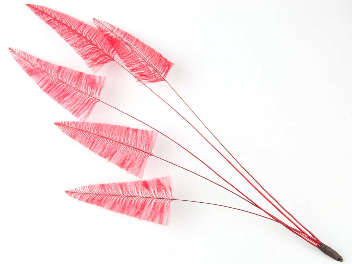 Stripped Ostrich Spray Red