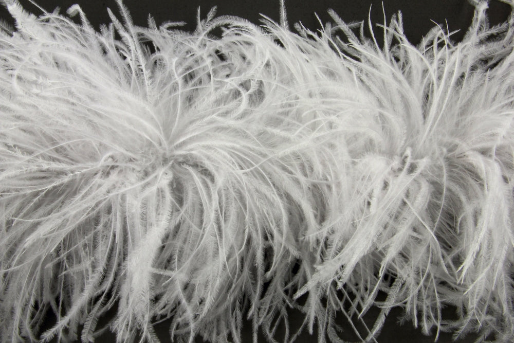 Ostrich/Marabout Boa 1.8m - 5 ply Silver Grey
