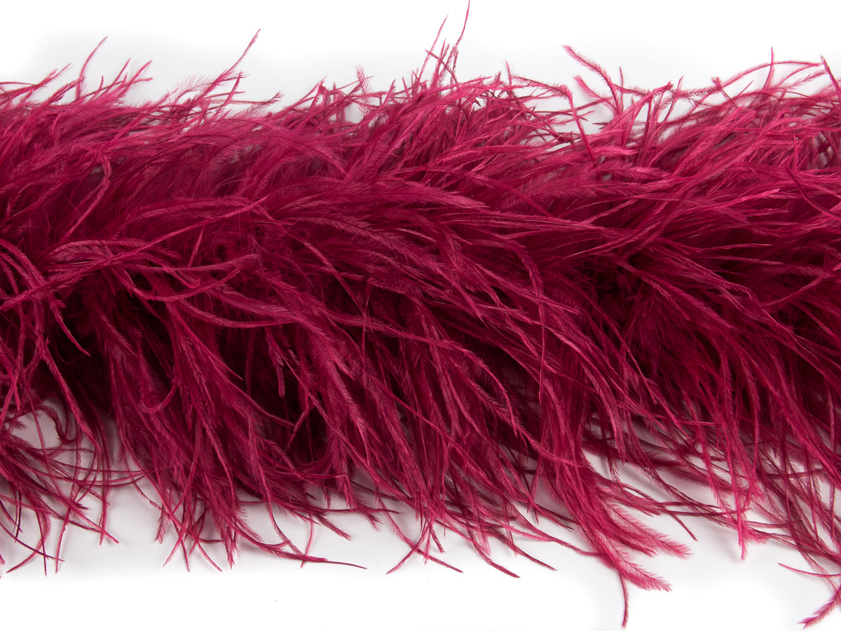 Ostrich/Marabout Boa 1.8m - 5 ply Cerise