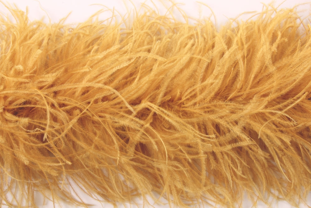 Ostrich/Marabout Boa 1.8m - 5 ply Gold