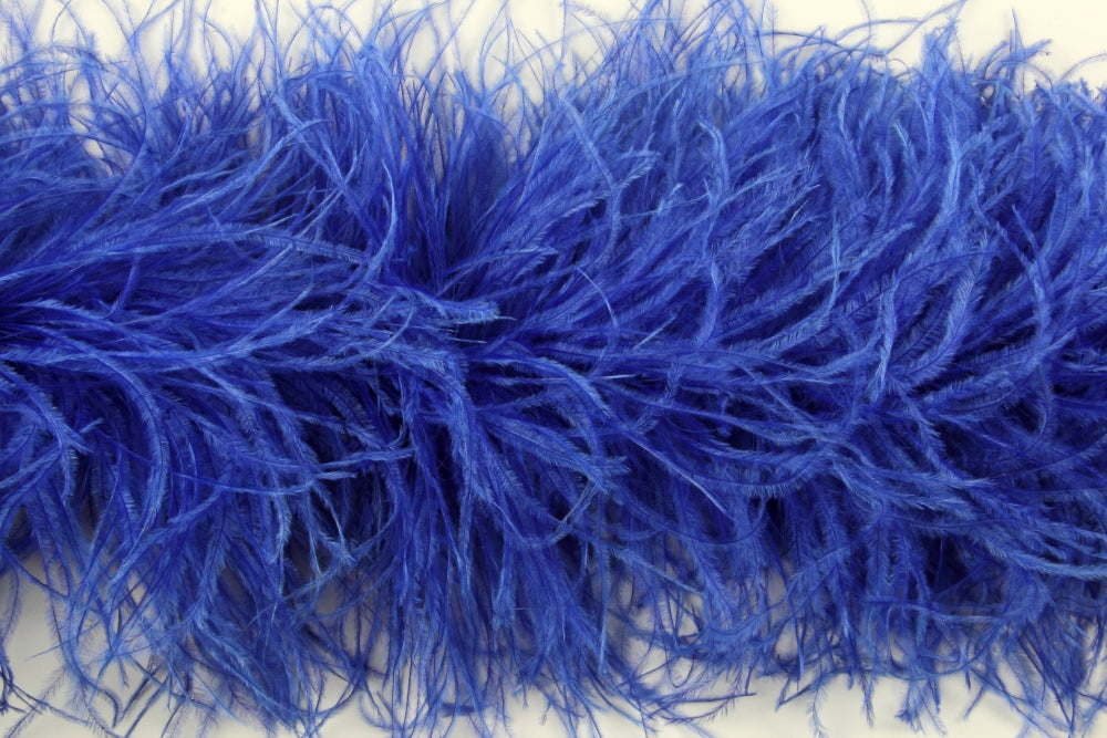 Ostrich/Marabout Boa 1.8m - 5 ply Royal Blue