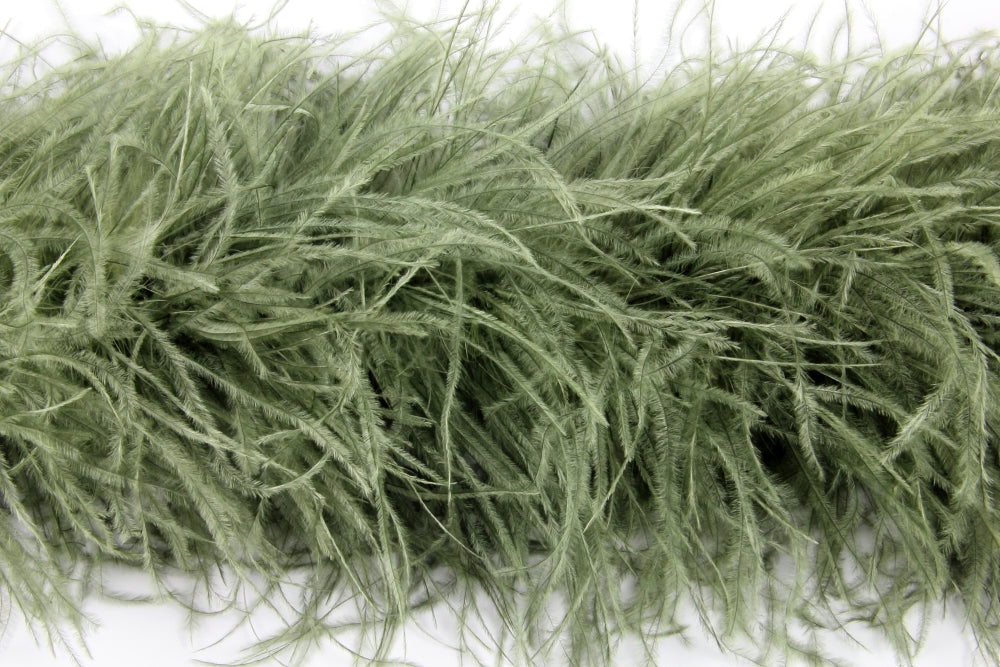 Ostrich/Marabout Boa 1.8m - 5 ply Palm Green