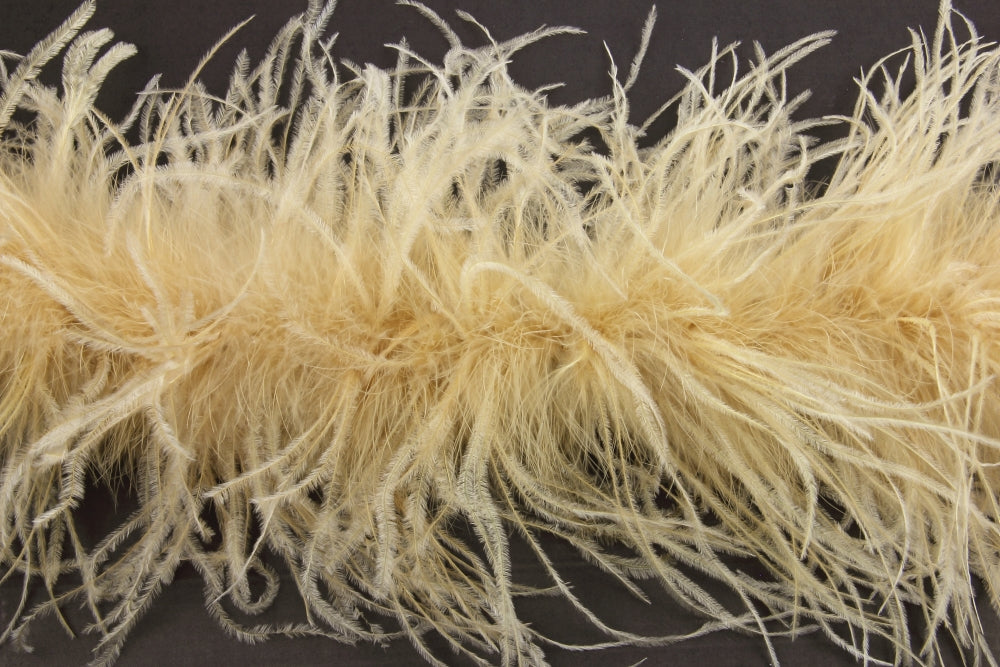Ostrich/Marabout Boa 1.8m - 2ply Light Gold
