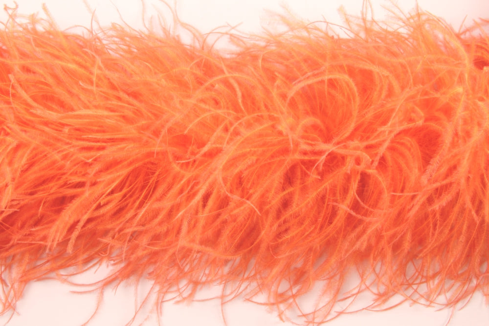 Ostrich/Marabout Boa 1.8m - 2ply Orange