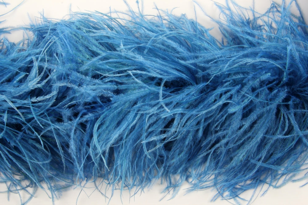 Ostrich/Marabout Boa 1.8m - 2ply Deep Turquoise
