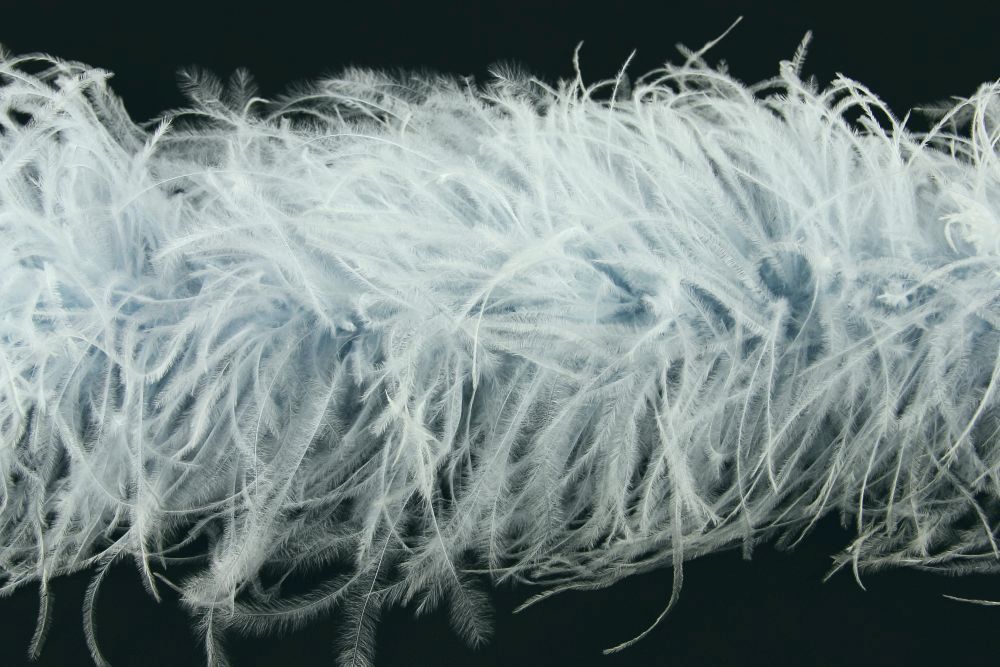 Ostrich/Marabout Boa 1.8m - 2ply Baby Blue