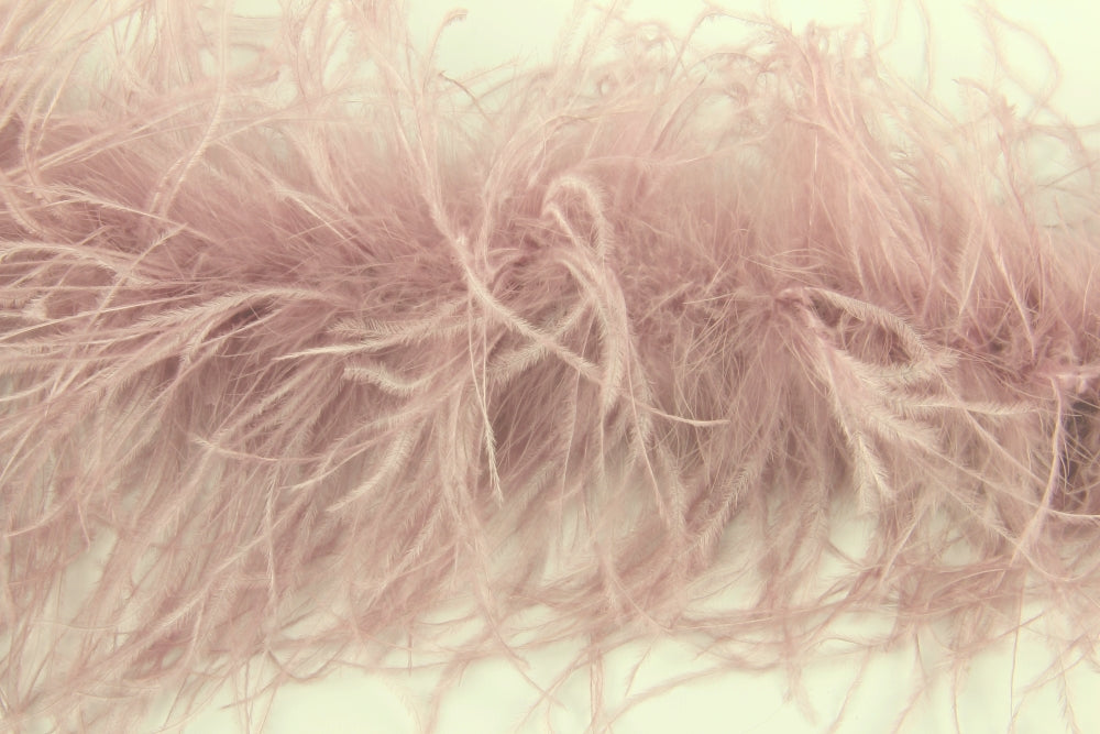 Ostrich/Marabout Boa 1.8m - 2ply Dusky Pink