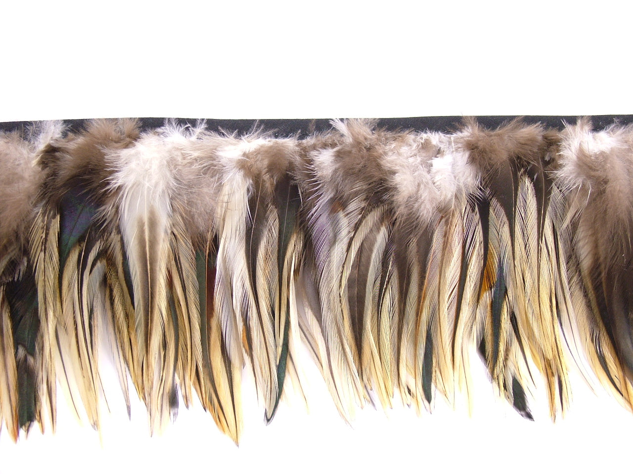 Badger Hackle Feather Fringe per metre
