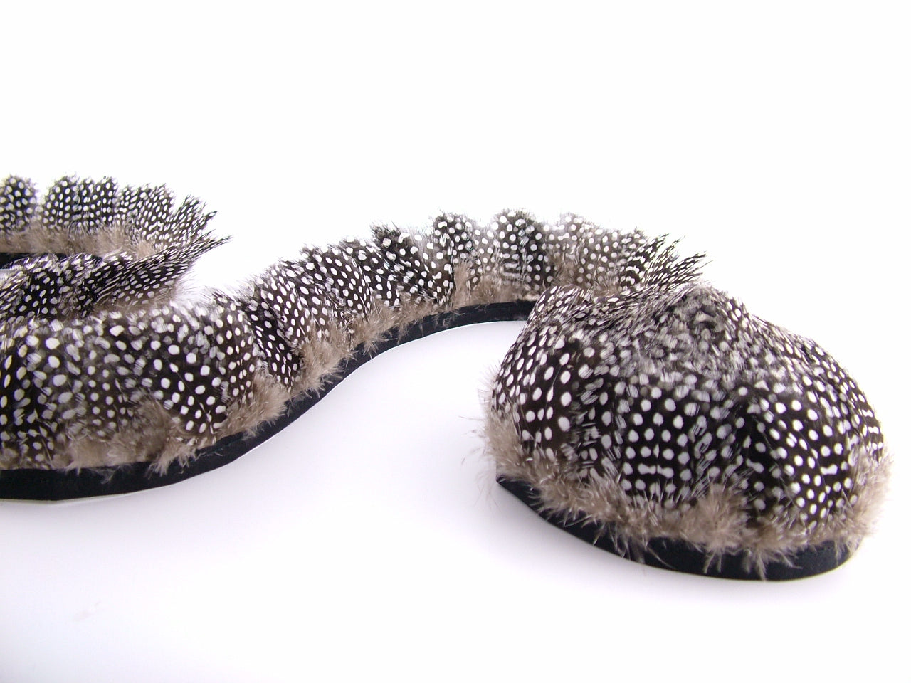 Guinea Fowl Fringe per metre