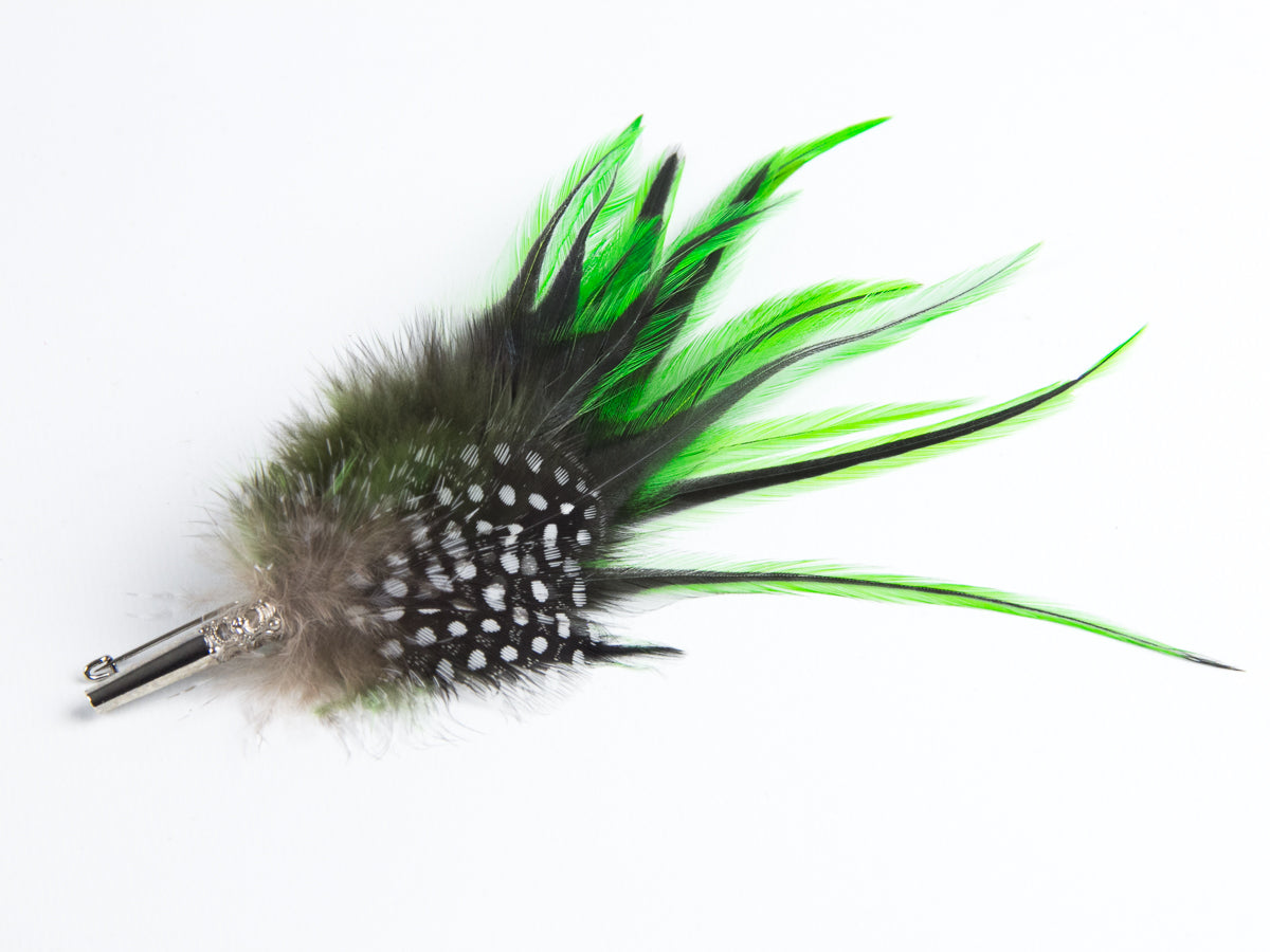 Cocktail Style Brooch - BKRZ20 Lime Green