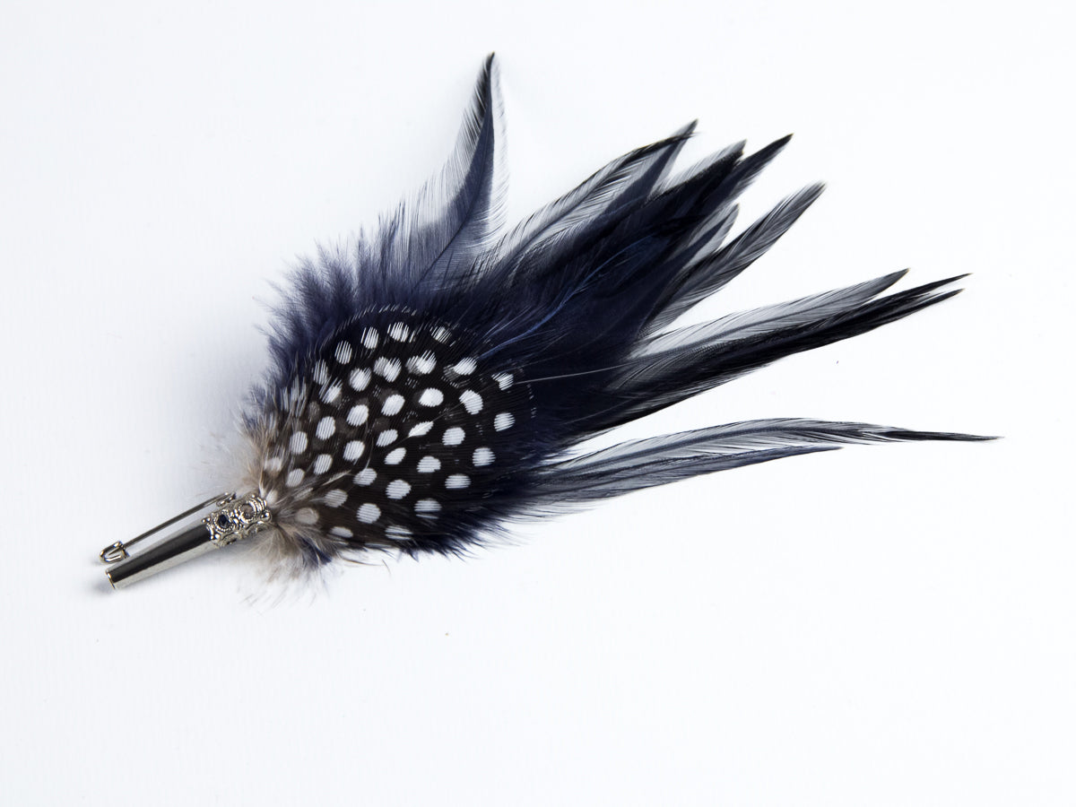 Cocktail Style Brooch - BKRZ20 Navy