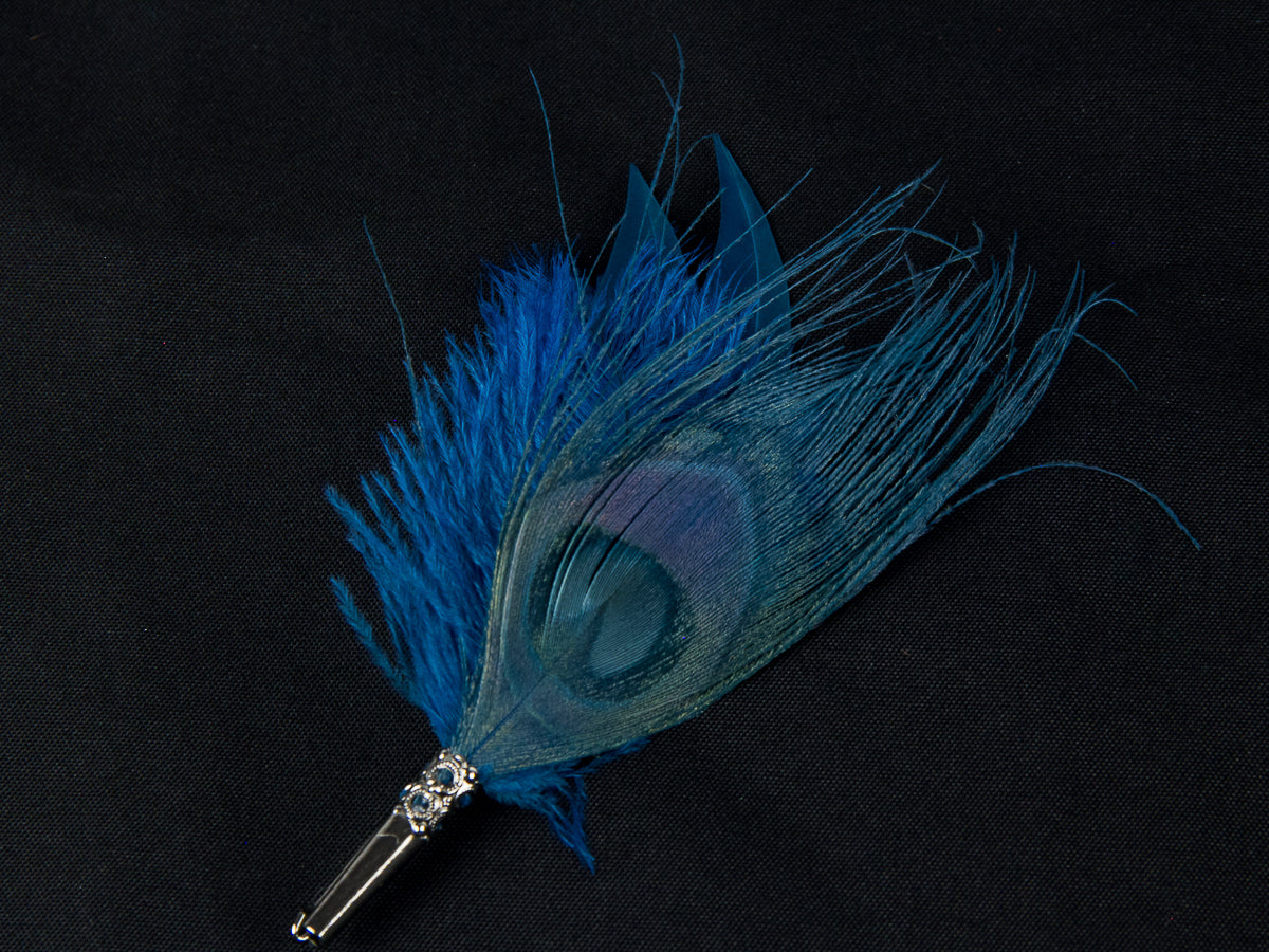 Cocktail Style Brooch - BPEC5 Deep Turquoise