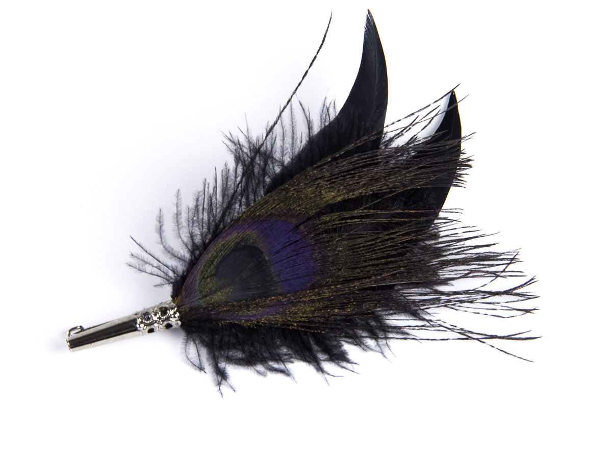 Cocktail Style Brooch - BPEC5 Black