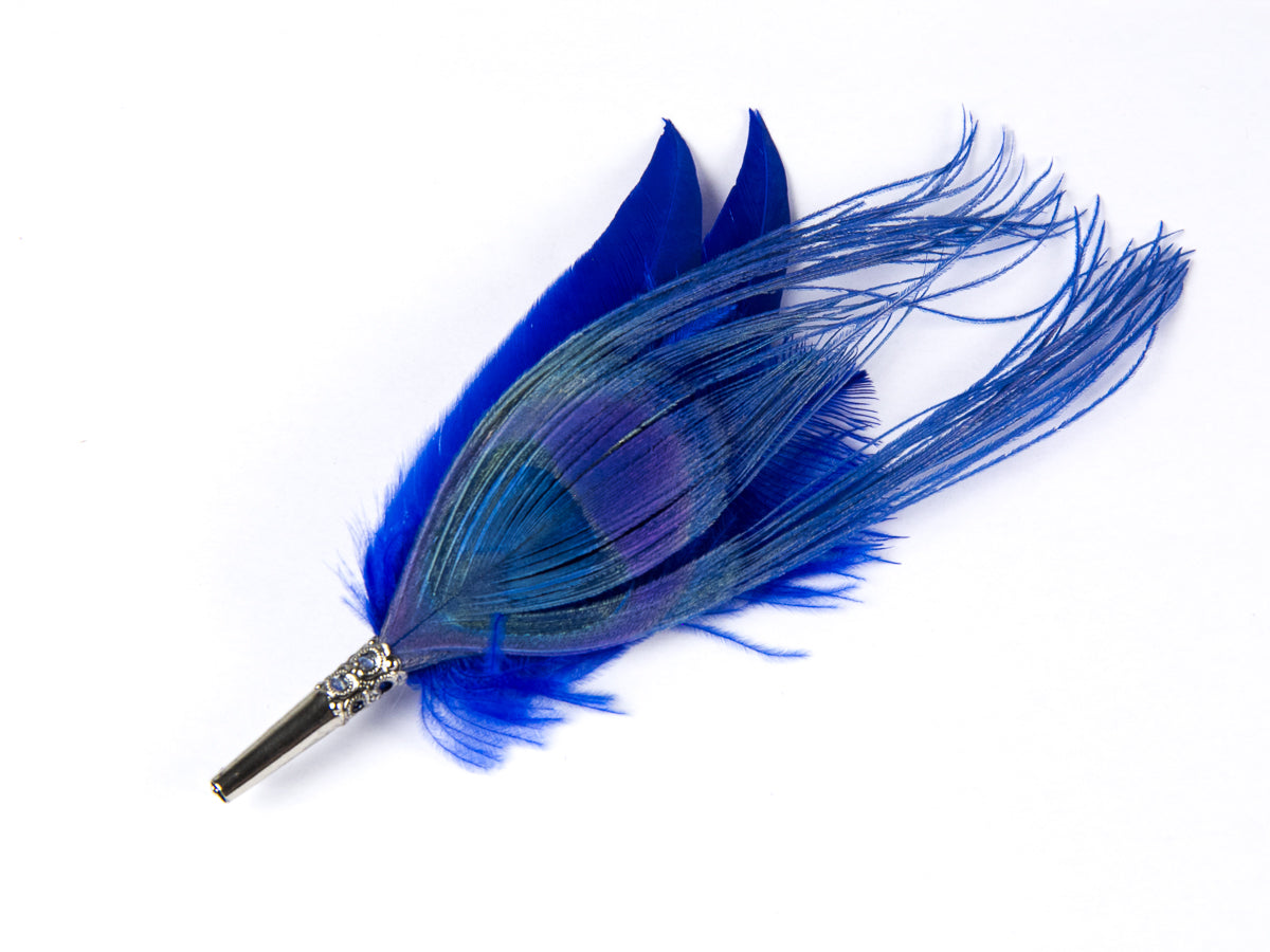 Cocktail Style Brooch - BPEC5 Royal Blue