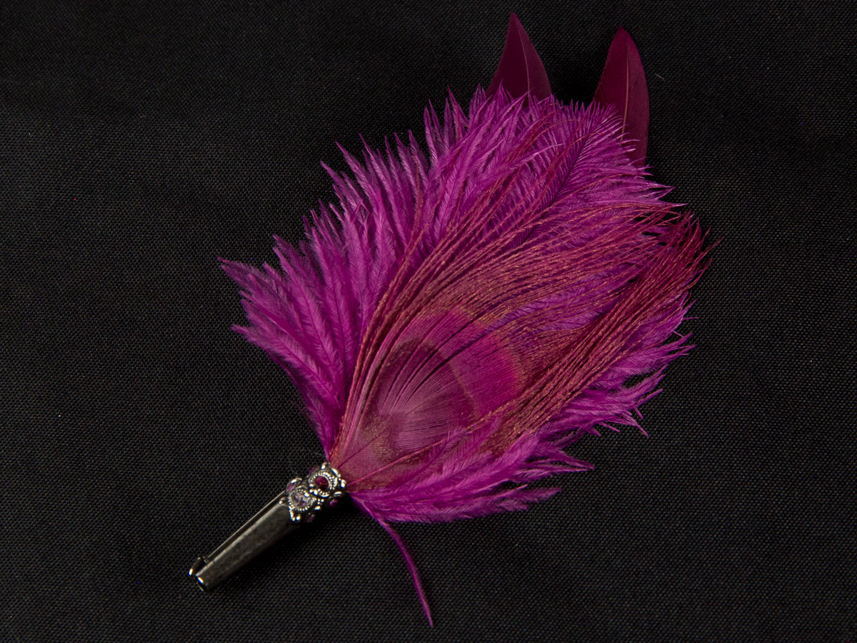 Cocktail Style Brooch - BPEC5 Fuchsia