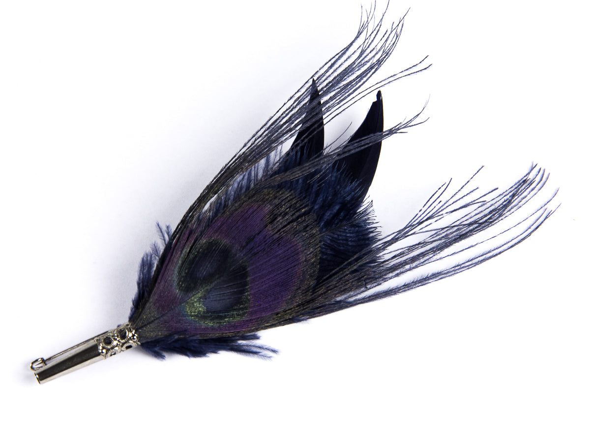 Cocktail Style Brooch - BPEC5 Navy