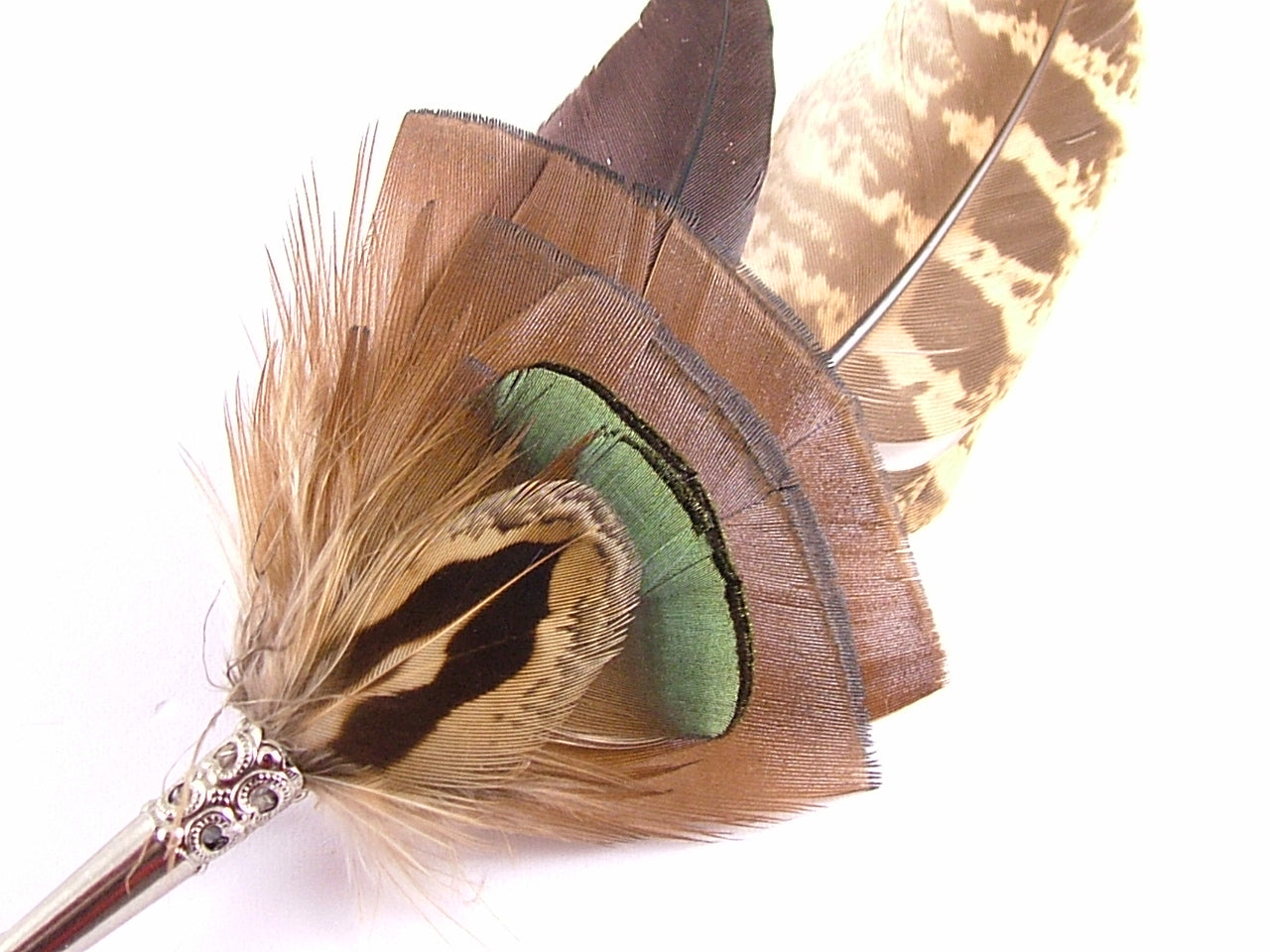 feather brooch