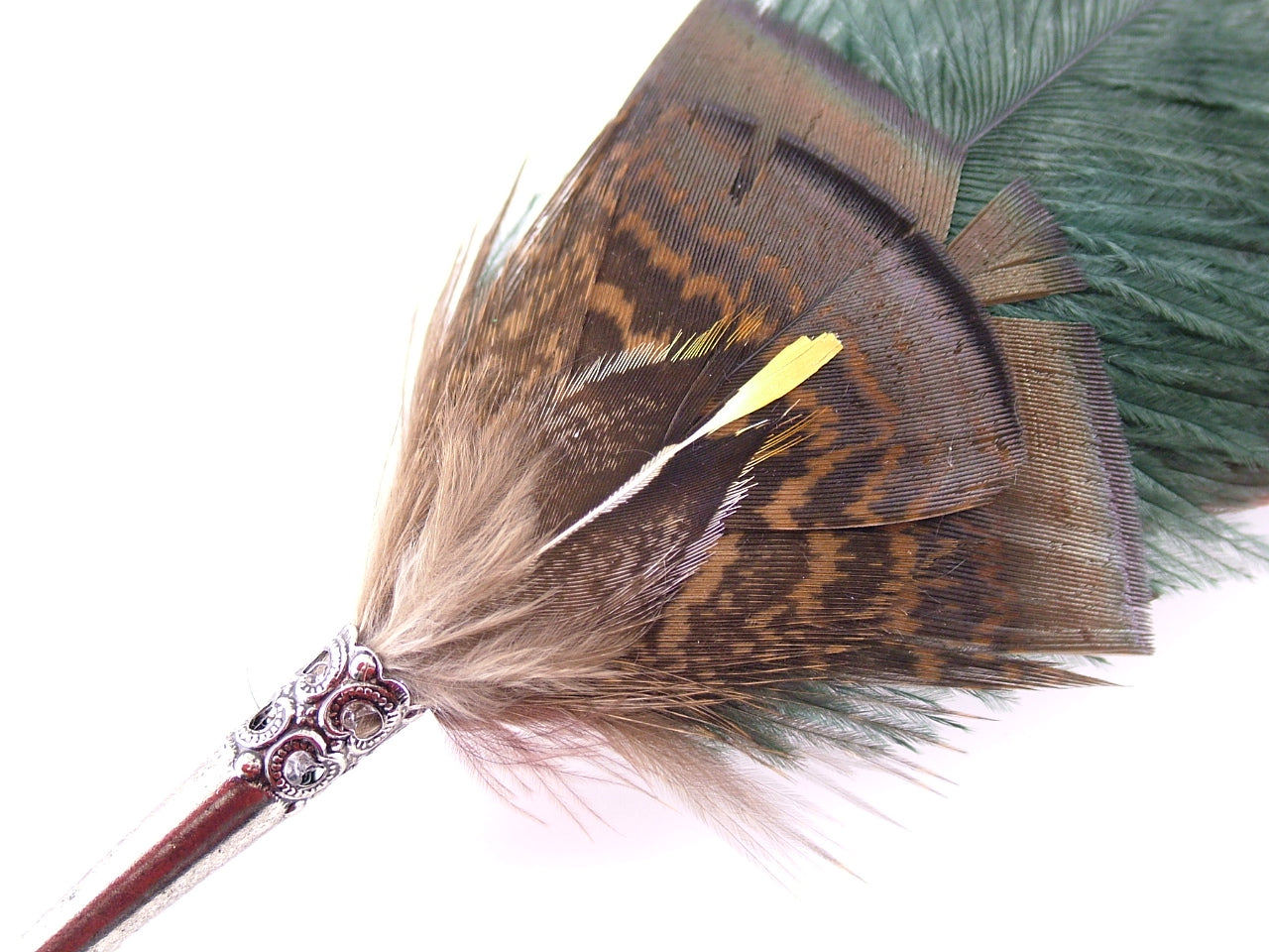 feather brooch