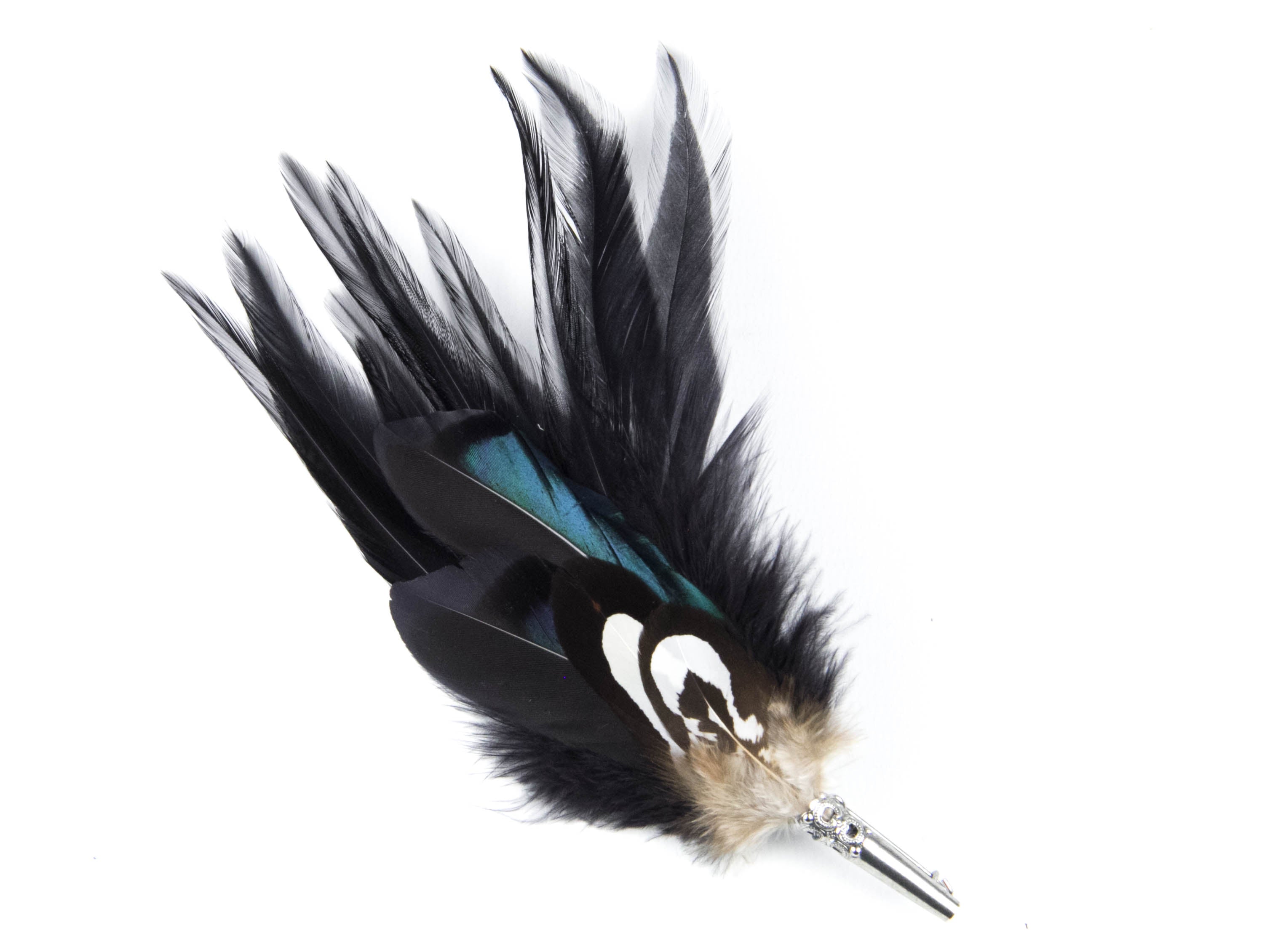 Midnight Feather Brooch - BKRZMN (Pack 3)
