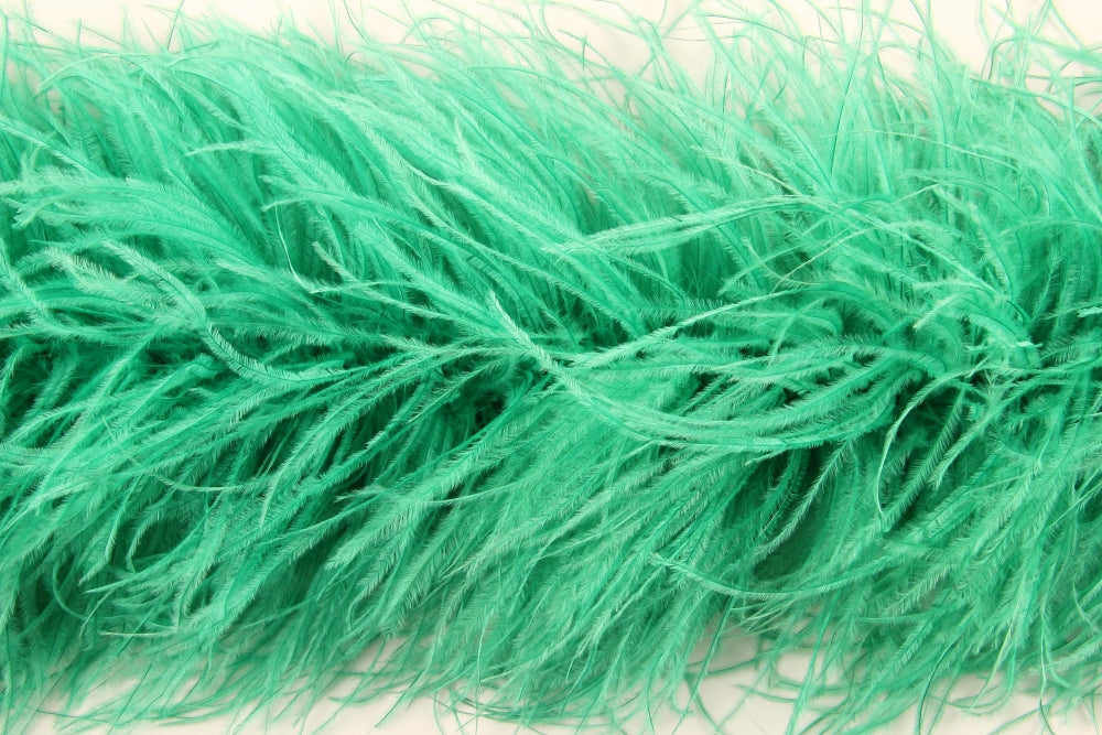 Ostrich Feather Boa with Stripped Coque - Fashion Colours