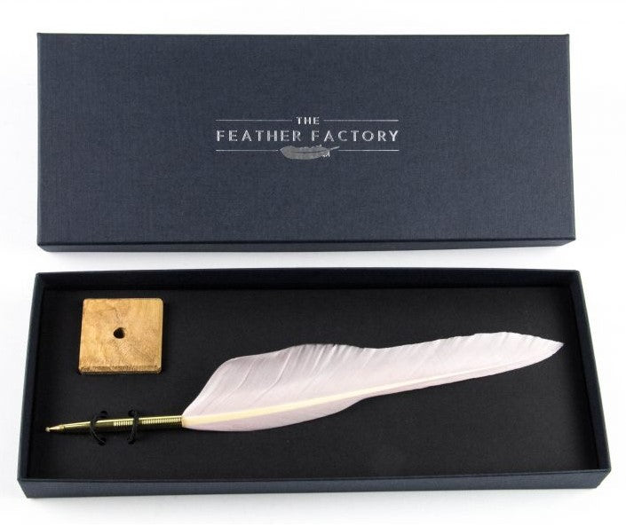 Goose Quill Feather Pens - Deluxe finshes (Pack of 10)