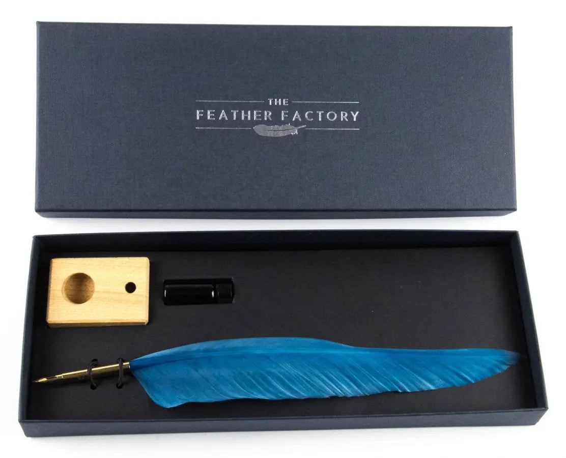Goose Quill Feather Pens - Deluxe finshes (Pack of 10)