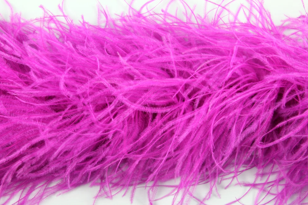 Ostrich Feather Boa with Stripped Coque - Dancewear Colours