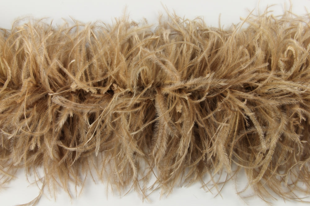 Ostrich Feather Boa with Stripped Coque - Dancewear Colours