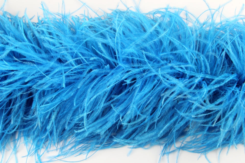 Ostrich Feather Boa with Stripped Coque - Dancewear Colours