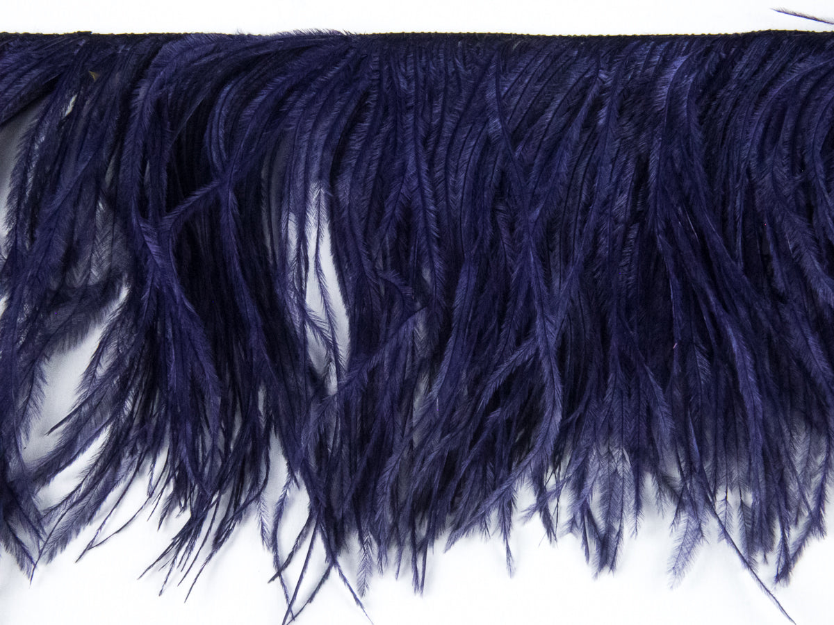 2 Ply Ostrich Feather Fringe (10cm depth) - Dancewear Colours