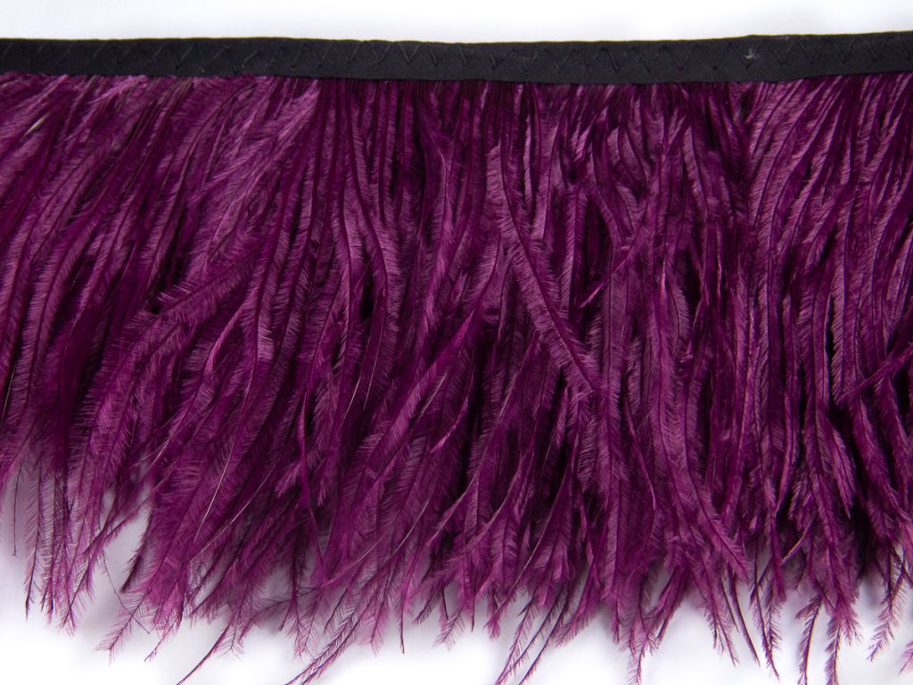 Ostrich Feather fringe with Lurex - Fashion Colours