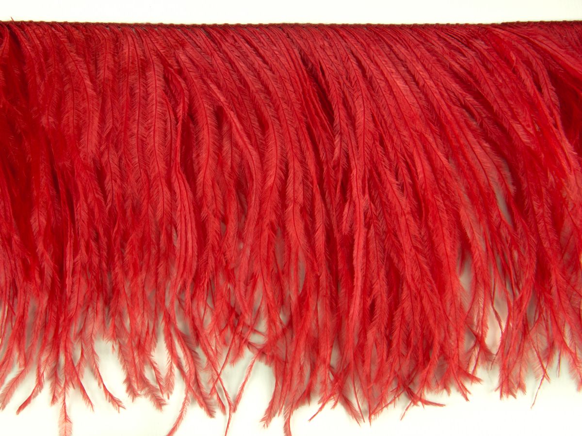 Ostrich Feather fringe with Lurex - Dancewear colours