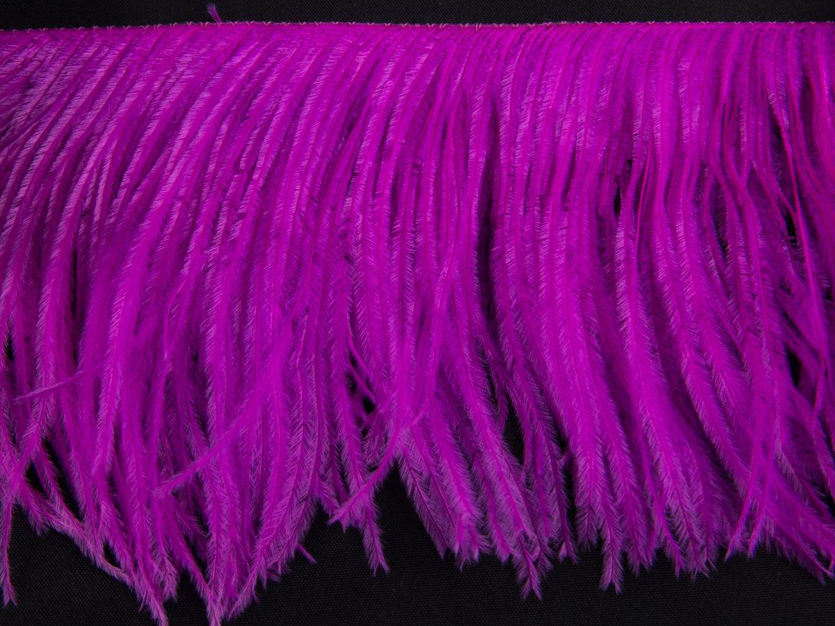 Ostrich Feather fringe with Lurex - Dancewear colours