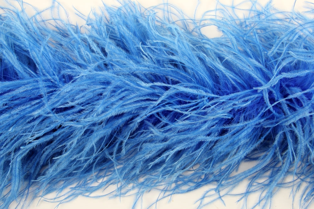 Ostrich Feather Boa with Stripped Coque - Dancewear Colours
