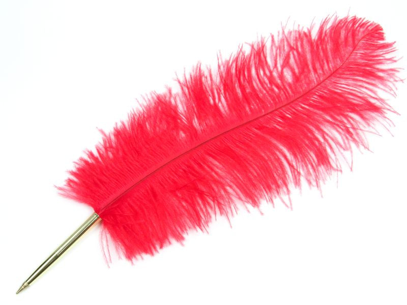 Mini Prime Ostrich Feather Pen (Pack of 10)