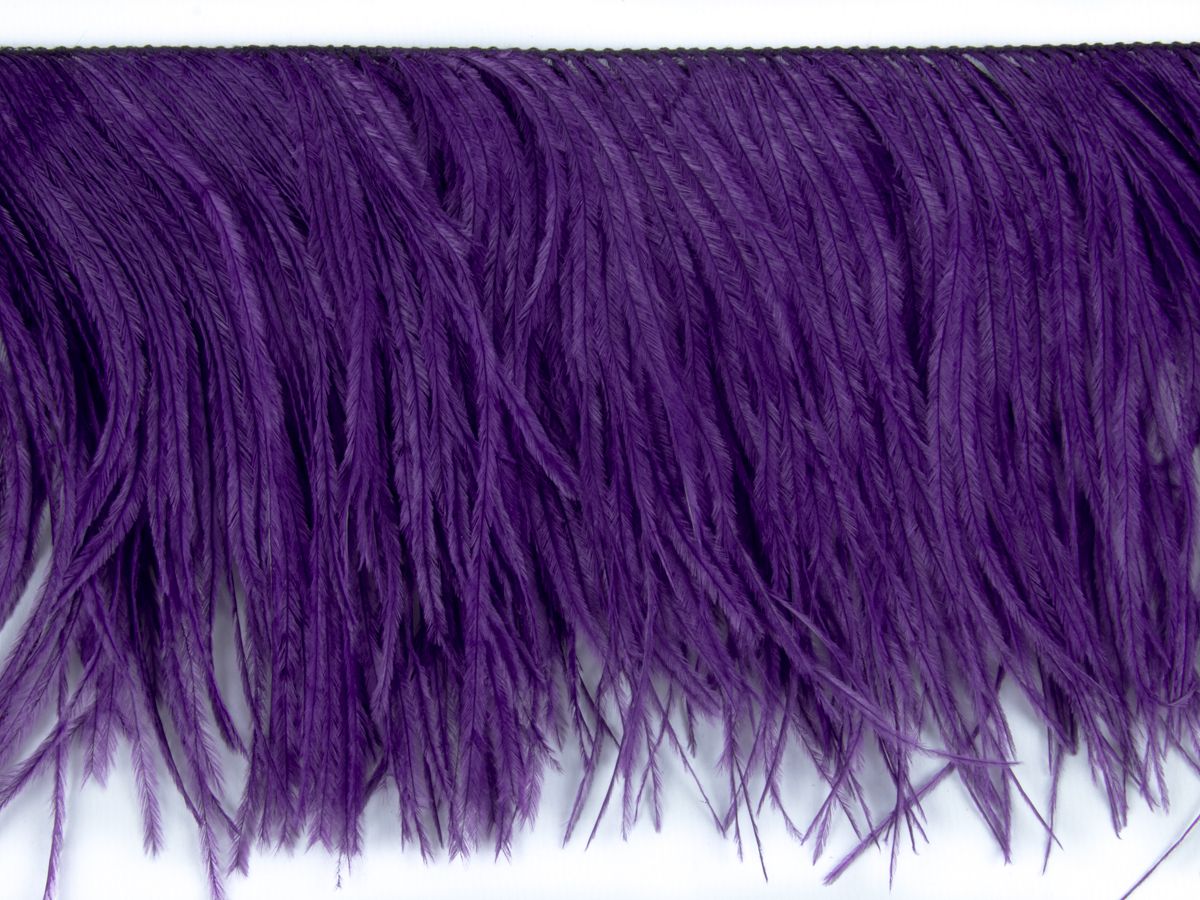 2 Ply Ostrich Feather Fringe (10cm depth) - Dancewear Colours