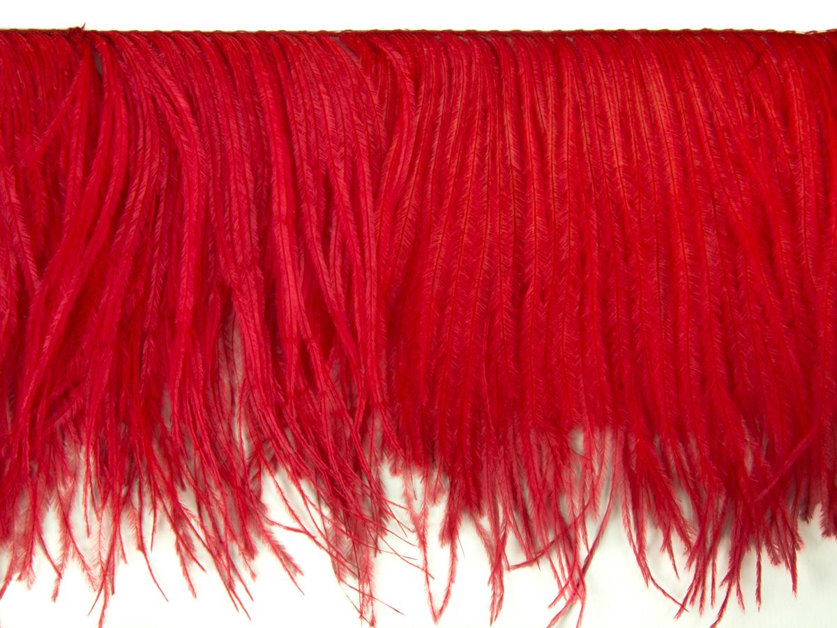 Ostrich Feather fringe with Lurex - Dancewear colours