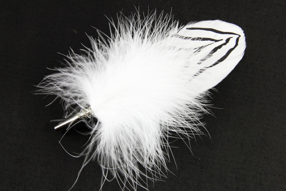 Printed Feather Brooches (Pack of 3)