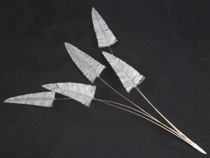 Stripped Ostrich Spray White