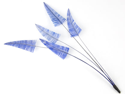 Stripped Ostrich Spray Royal Blue