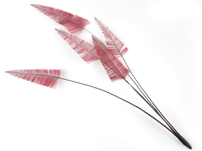 Stripped Ostrich Spray Burgundy