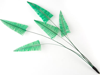 Stripped Ostrich Spray Emerald