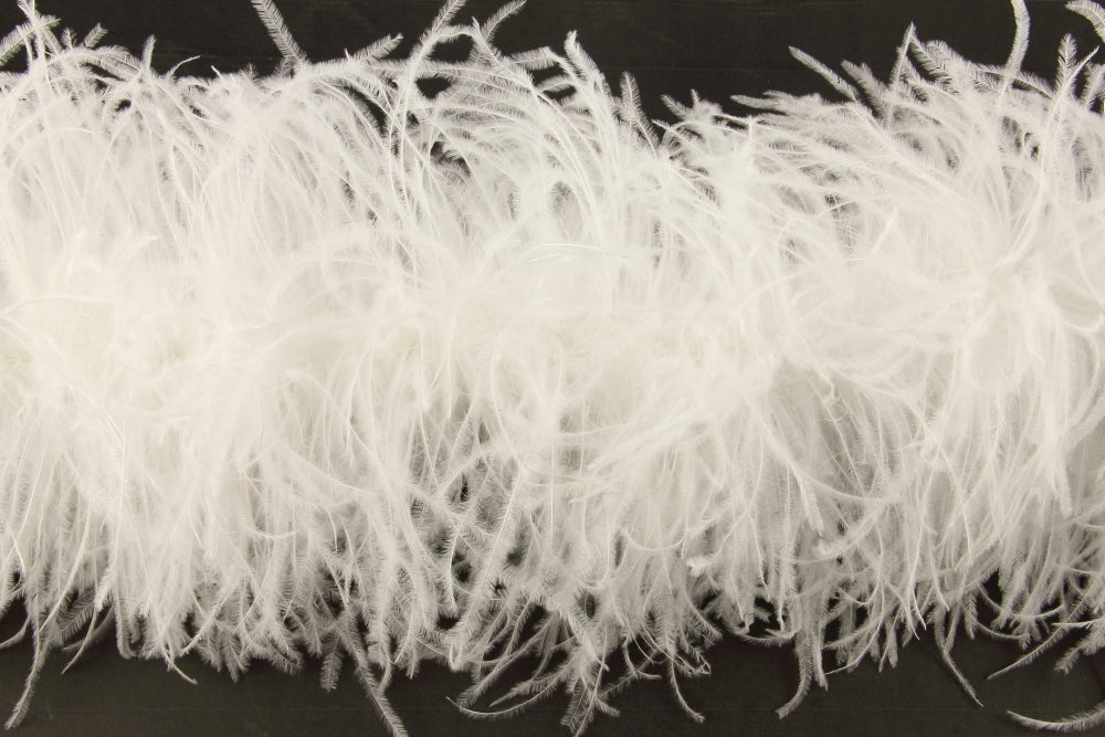 Ostrich/Marabout Boa 1.8m - 5 ply White
