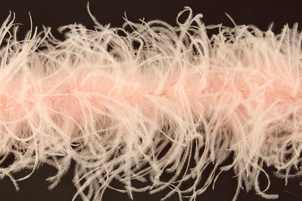 Ostrich/Marabout Boa 1.8m - 2ply Pale Pink