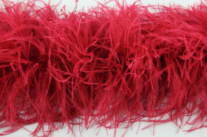 Ostrich/Marabout Boa 1.8m - 2ply Dark Red